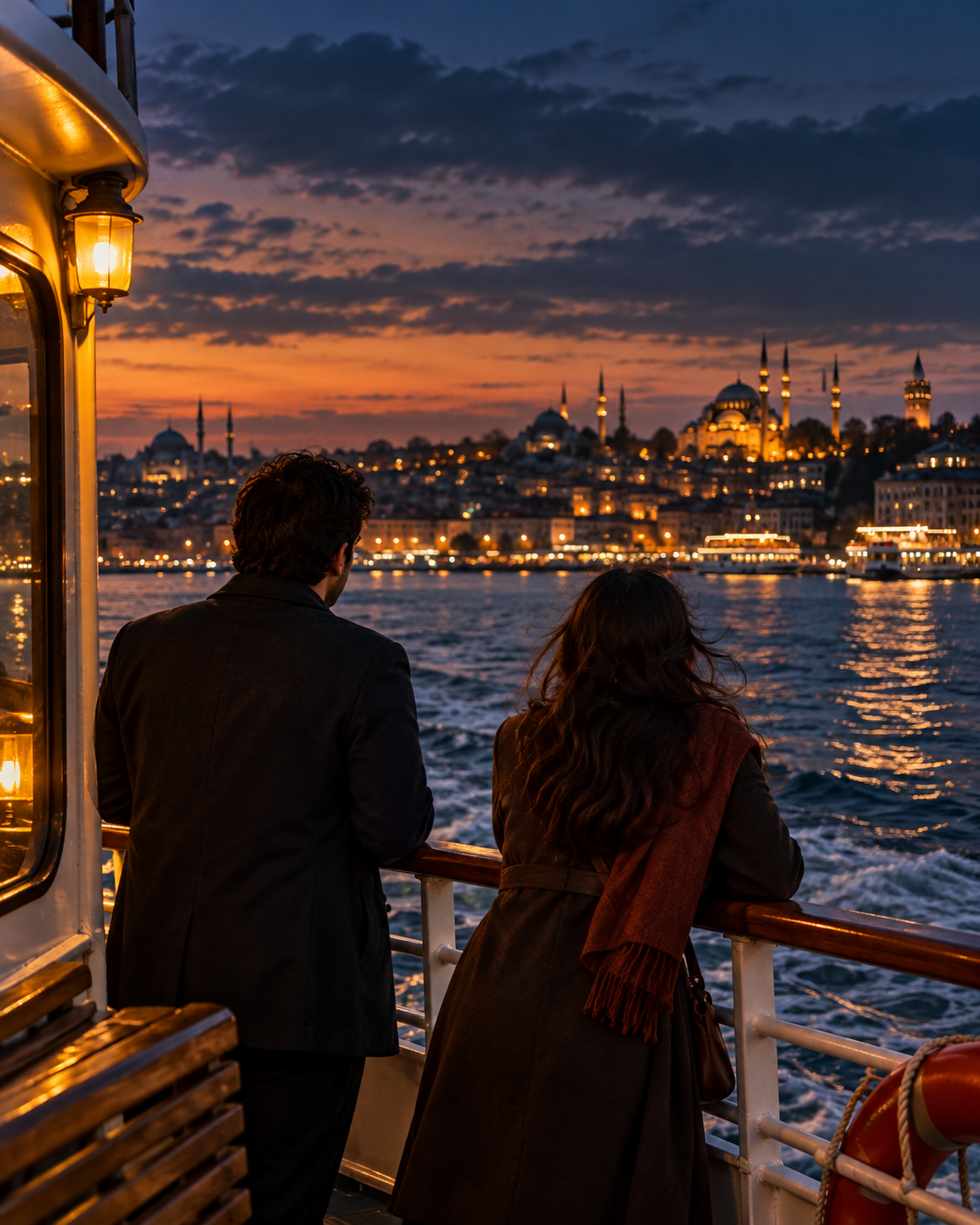İstanbul Boğazı üzerinde geçen özgün sinematik sahne